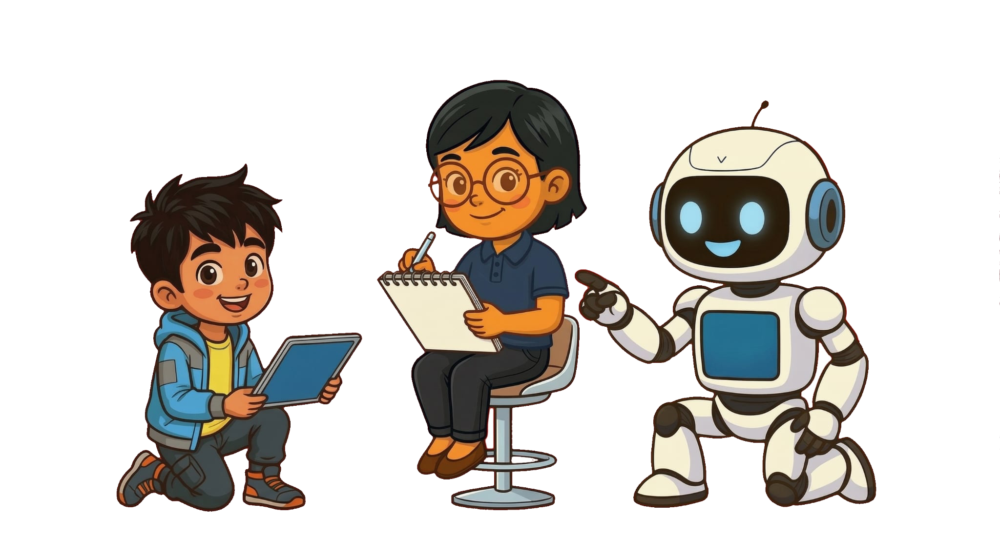 Educator using RemoEd on laptop, tablet, and online lessons